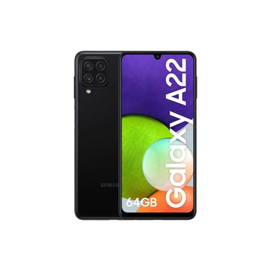 SAMSUNG GALAXY A22 A225F 4GB/64GB 6.4" DUAL SIM BLACK SAMSUNG GALAXY A22 A225F 4GB/64GB 6.4" DUAL SIM BLACK